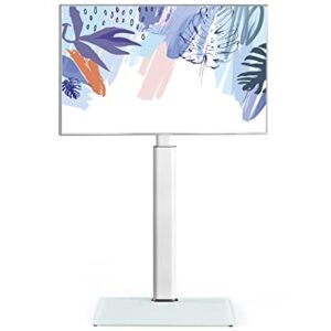 Suporte TV de Pé FITUEYES (32″–60″) Branco, VESA 600×400