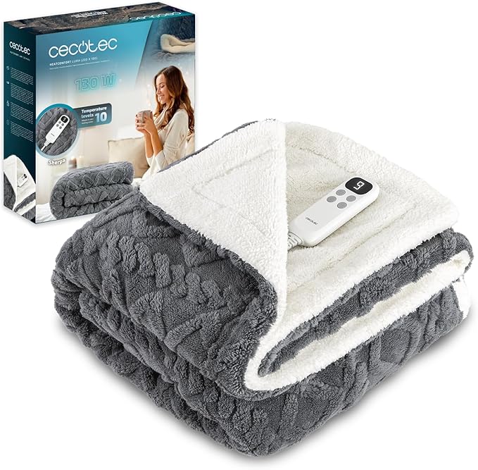 Manta Elétrica Cecotec HeatConfort Luma 200x180 cm
