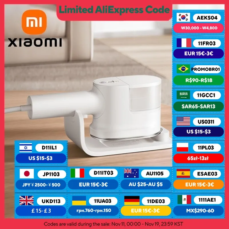 XIAOMI MIJIA Handheld Garment Steamer Home Appliance Portable Vertical Steam Iron For Clothes Electric Steamers Ironing Machine